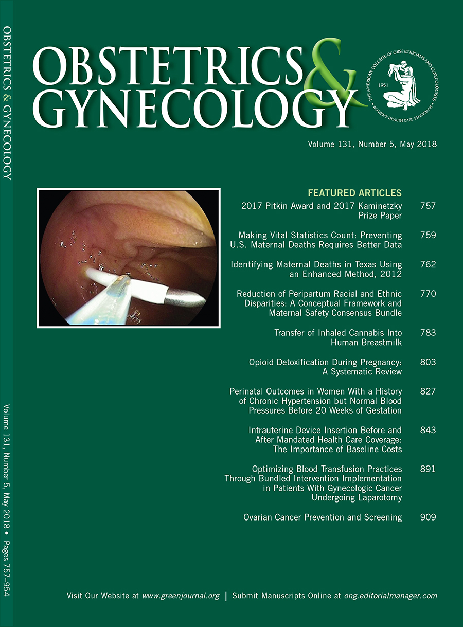Obstetrics & Gynecology Volume 131, Number 5