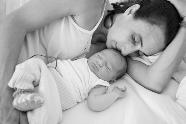 Black & White mom with baby