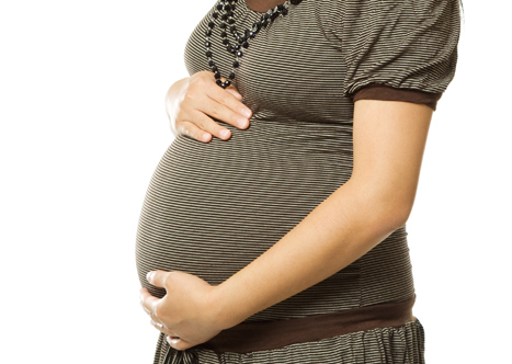 Pregnant Mom in dress