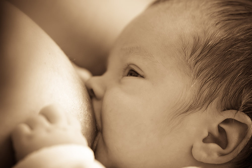 Breastfeeding baby