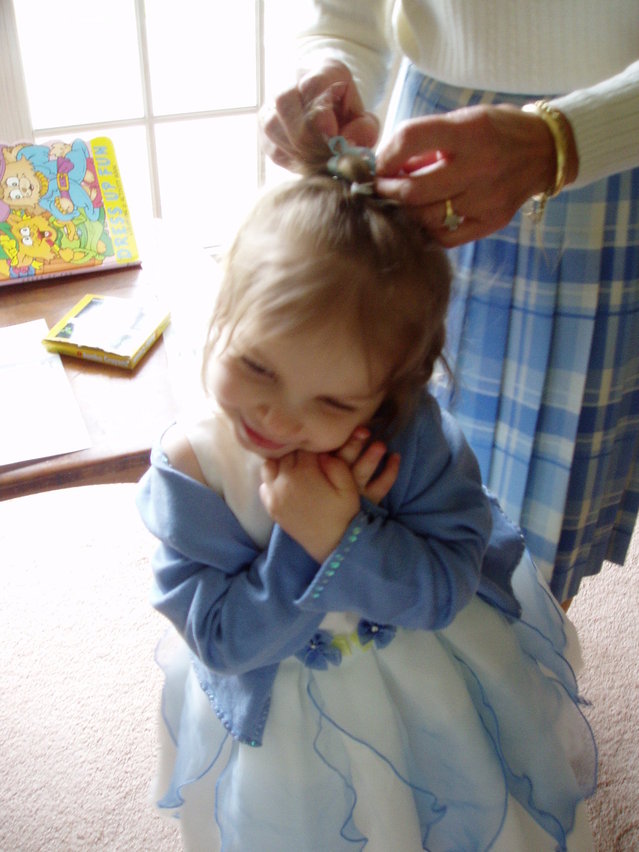 Toddler hairstyling