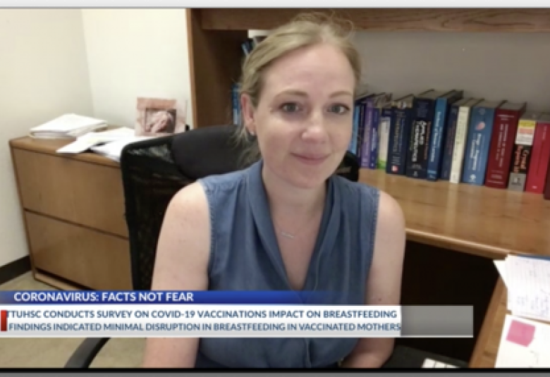 Kaytlin Krutsch Being Interviewed