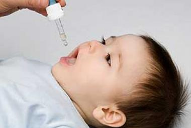 Medicine Dropper with medicine for baby